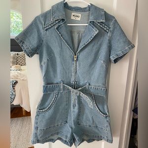 Show me your mumu outlaw romper in tide